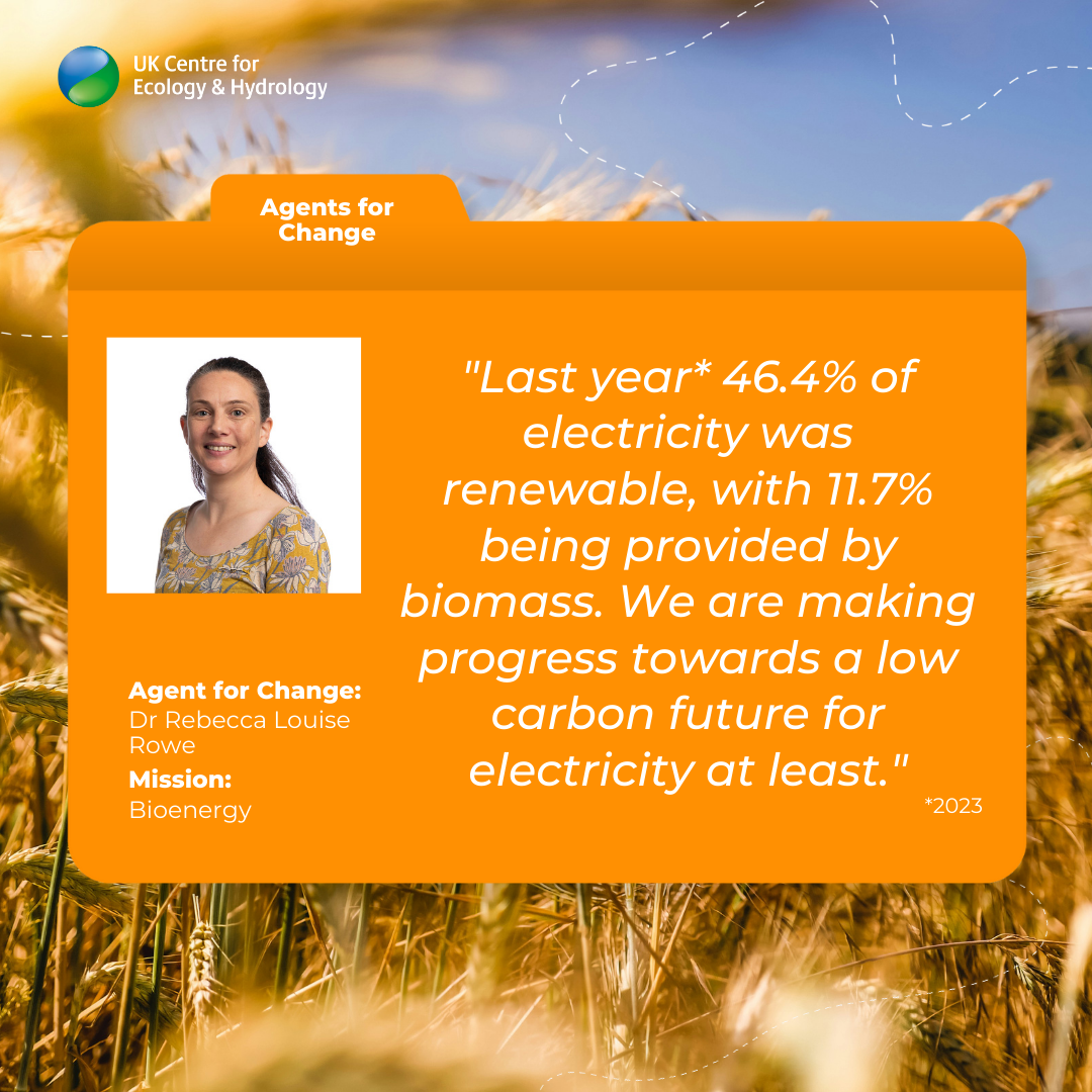 Dr Rebecca Rowe Mission Bioenergy and quote 